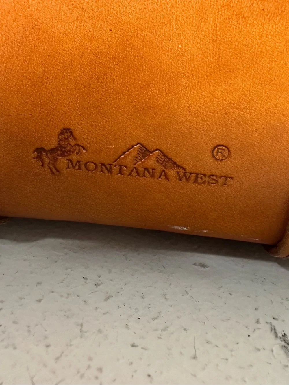 **SOLD**Montana West Leather Crossbody Bag 8x5 Tan Western Purse Mini - Picture 6 of 9